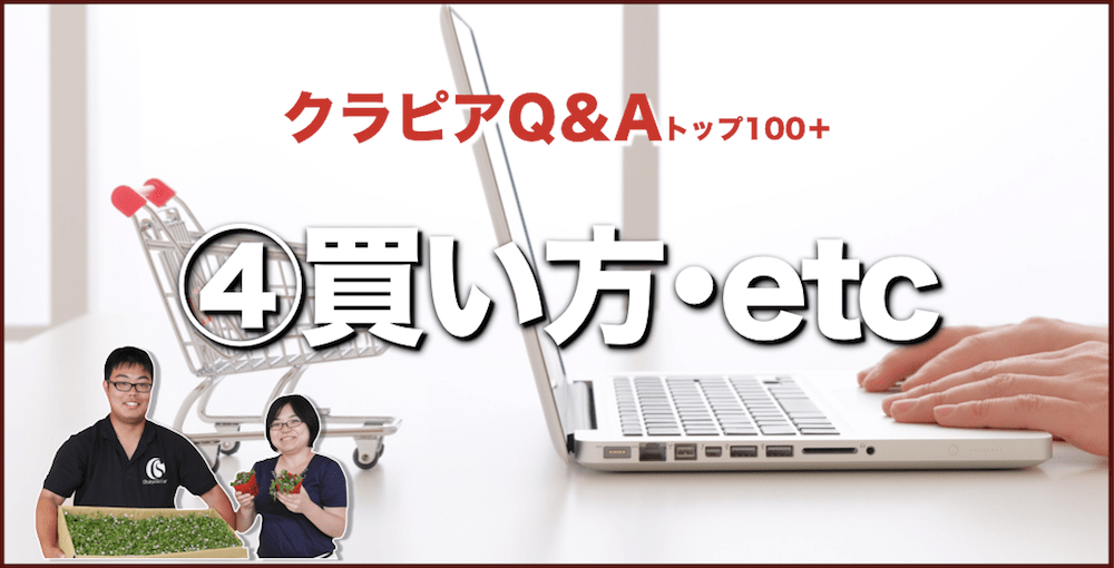 クラピアQ&A 買い方・etc